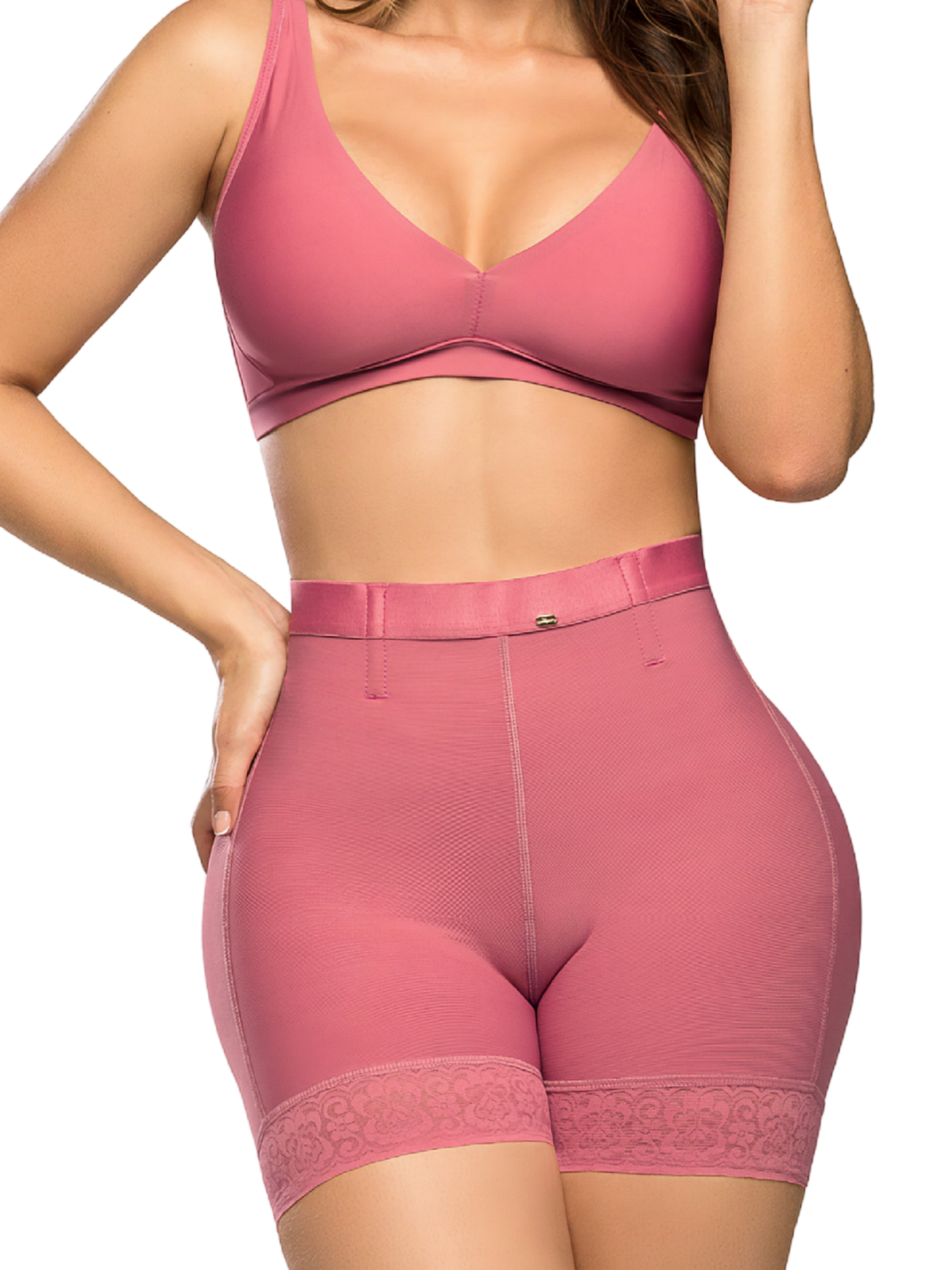 SD-2031 Invisible Shapewear Shorts Pink with Butt Lifting