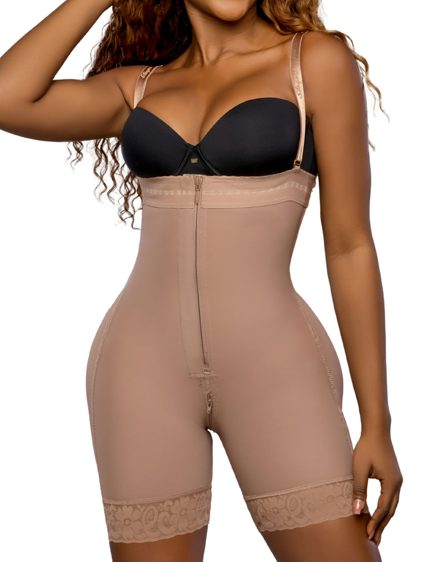 SD-2022 Mid-Thigh Invisible Strapless Girdle with Zipper