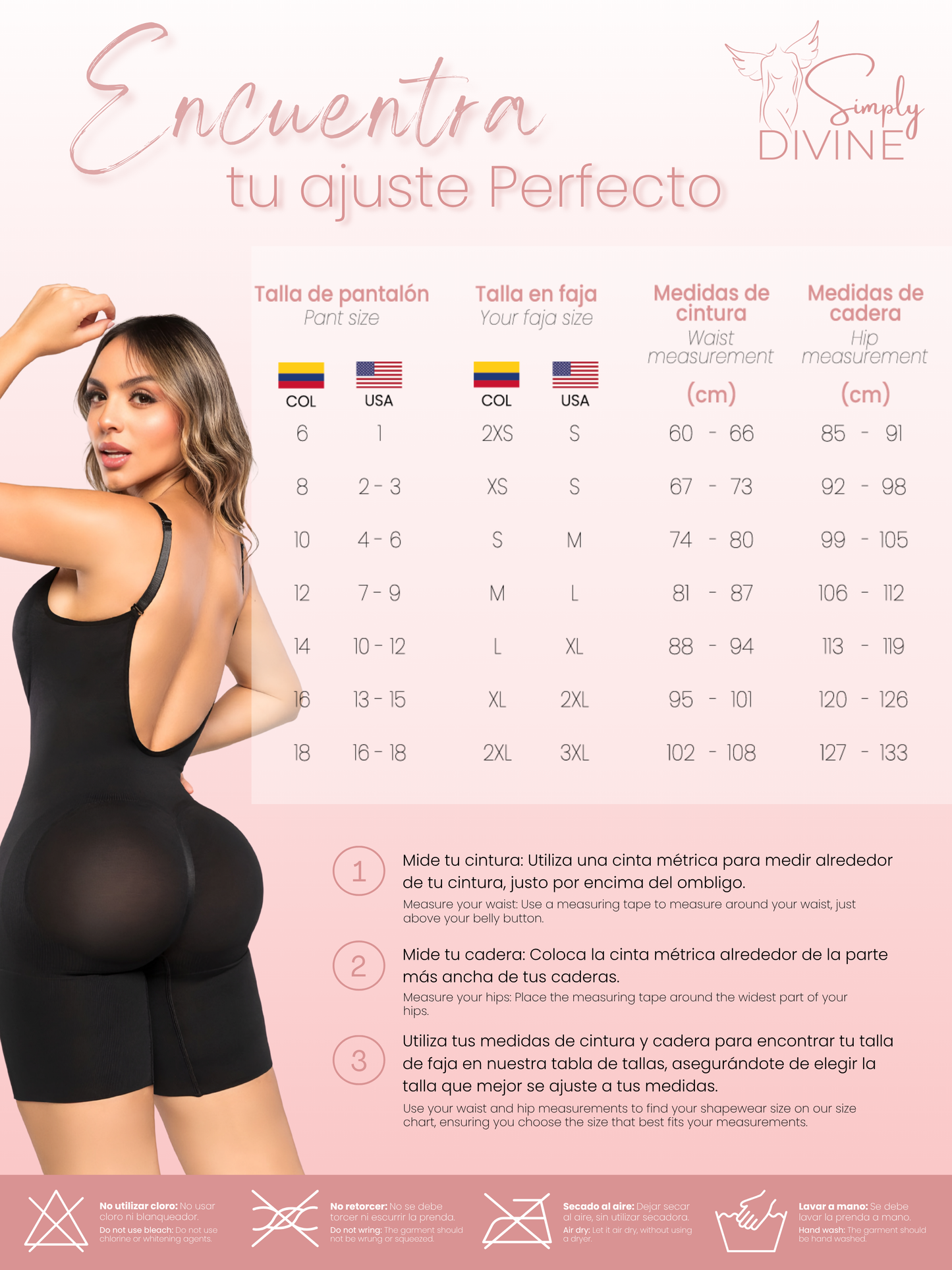 SD-2033 Fajas Invisibles Colombianas Faja Seamfree Push Up Glutes with Backless Design