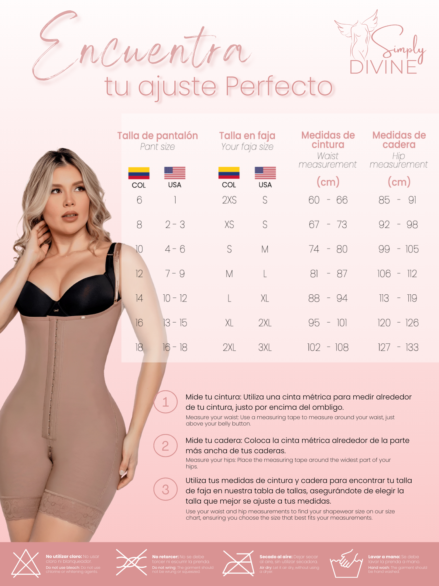 SD-2024 Mid-Thigh Invisible Open-Bust Girdle with Front Clasp