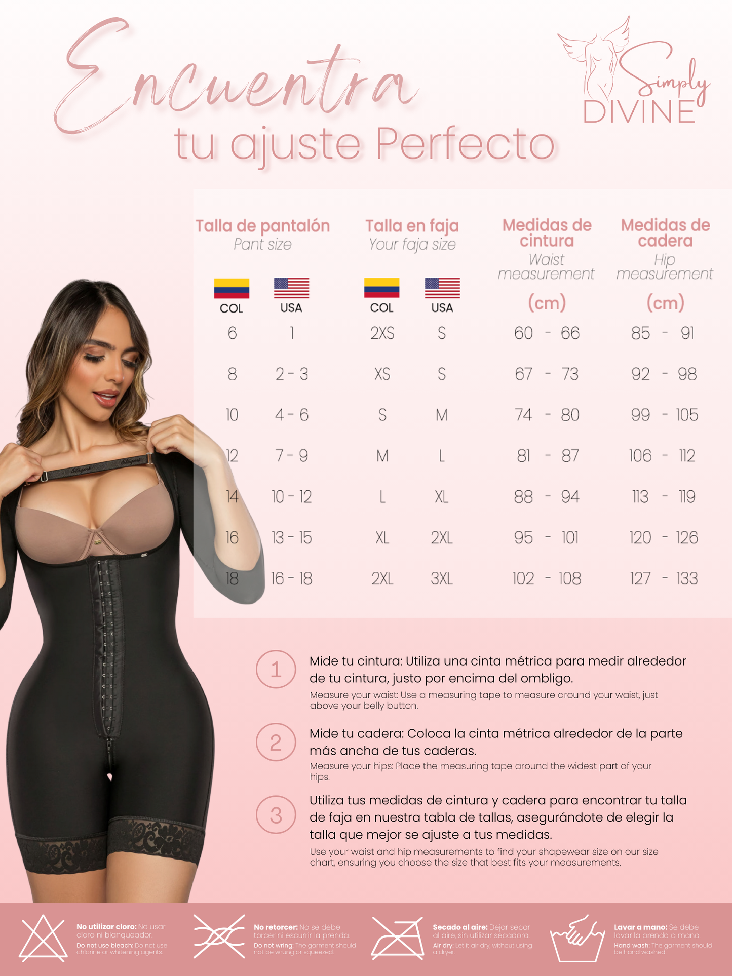 SD-2028 Mid-Thigh Invisible Girdle with Sleeve and Front Clasp