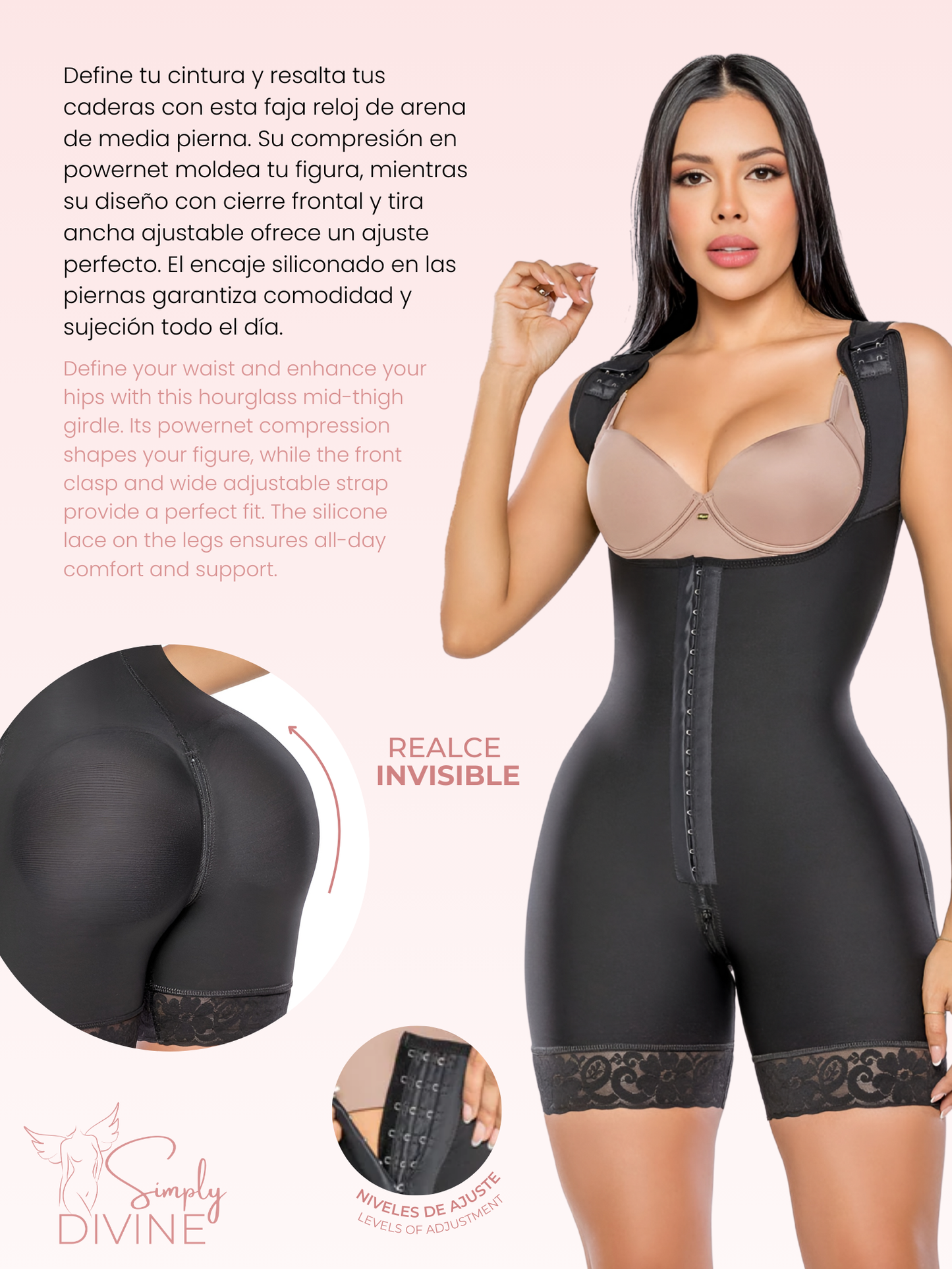 SD-2026 Invisible Hourglass Mid-Thigh Girdle
