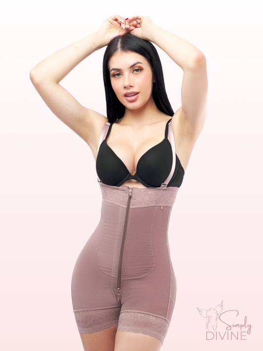 SD-2013 Strapless Girdle with Front Zipper and Butt Lifter