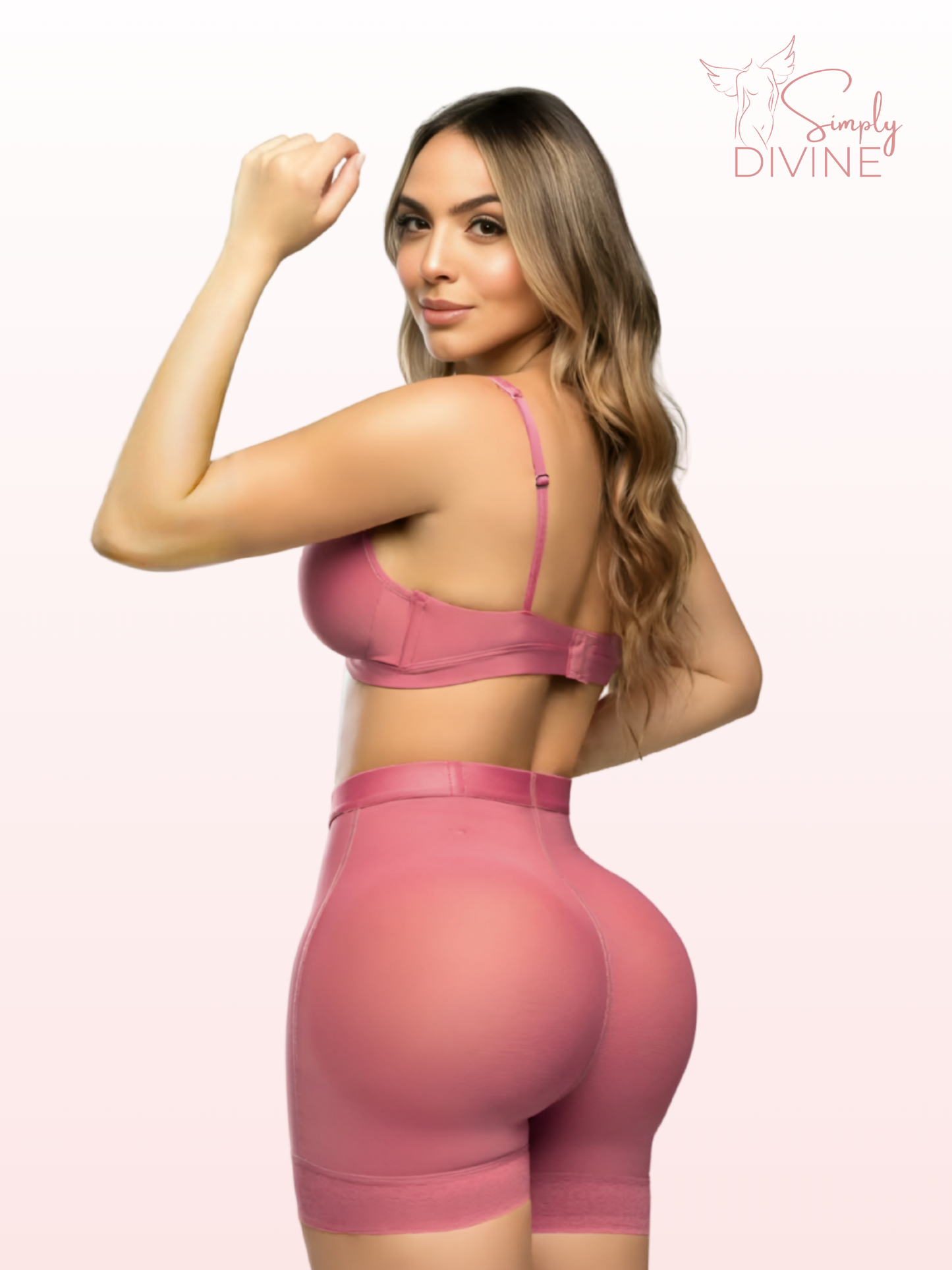 SD-2031 Invisible Shapewear Shorts Pink with Butt Lifting