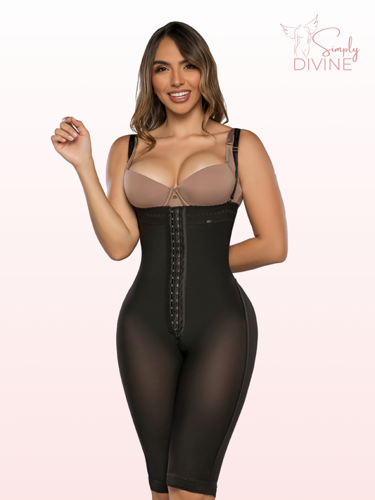 SD-2020 Long Invisible Strapless Girdle with Front Clasp