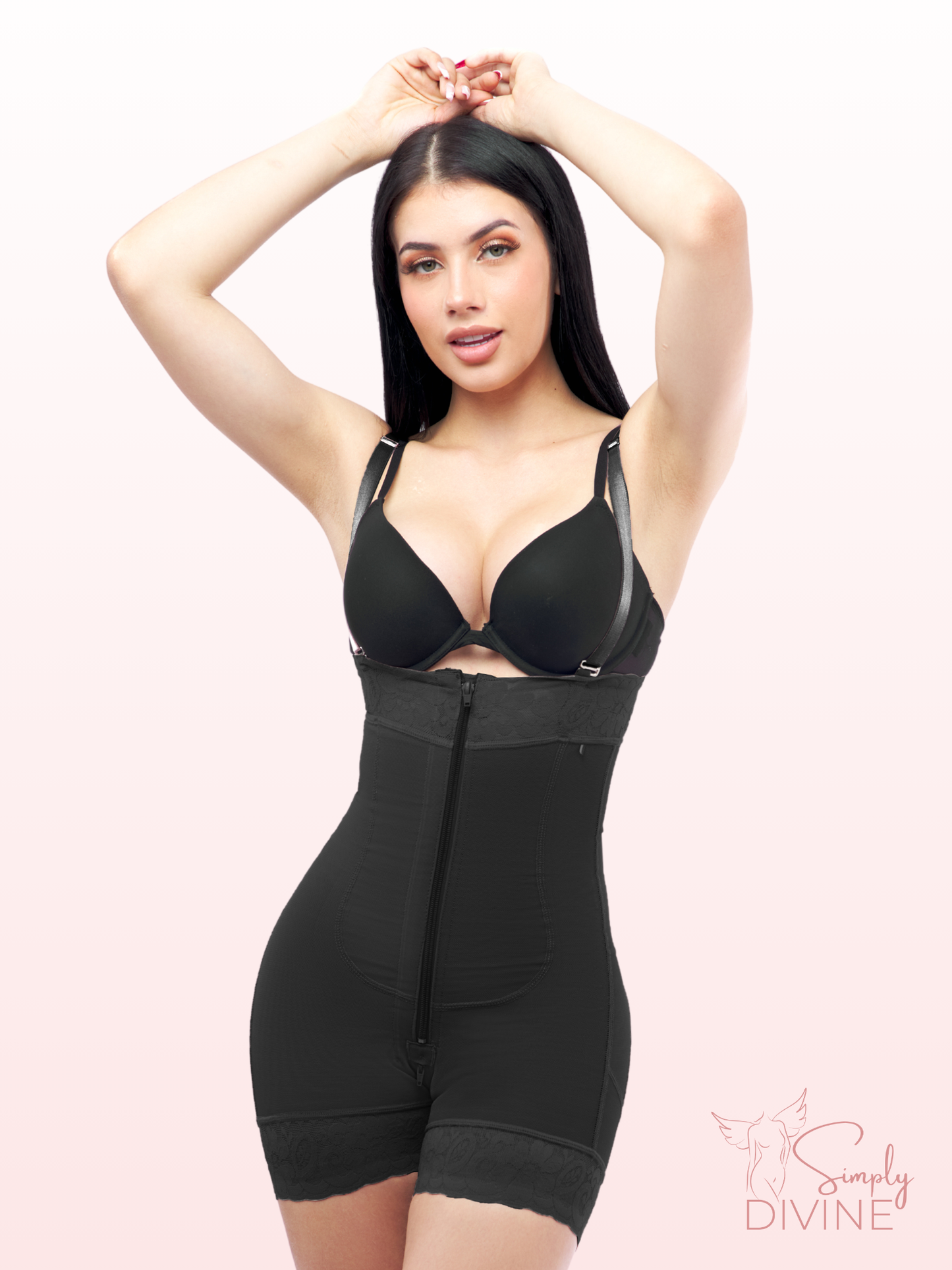 SD-2013 Strapless Girdle with Front Zipper and Butt Lifter